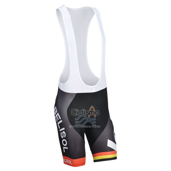 Lotto Belisol Ropa Ciclismo Culotte Corto 2014 Mangas Cortas Naranja